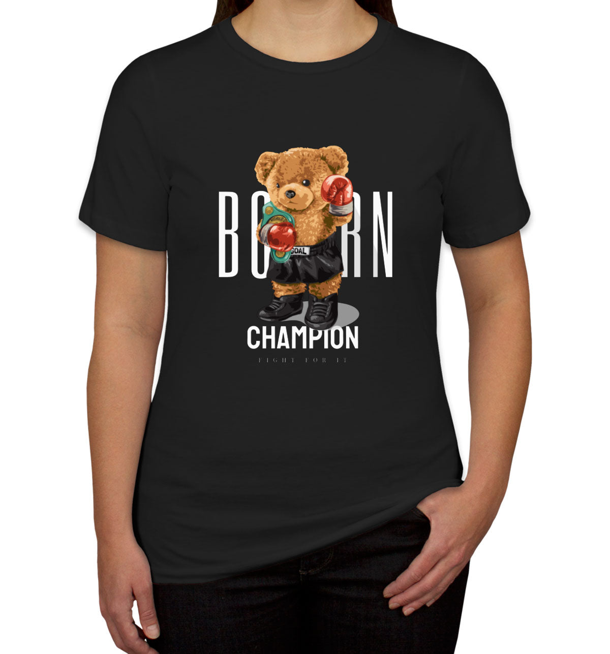 Teddy Bear Champion Boxer Women's T-shirt