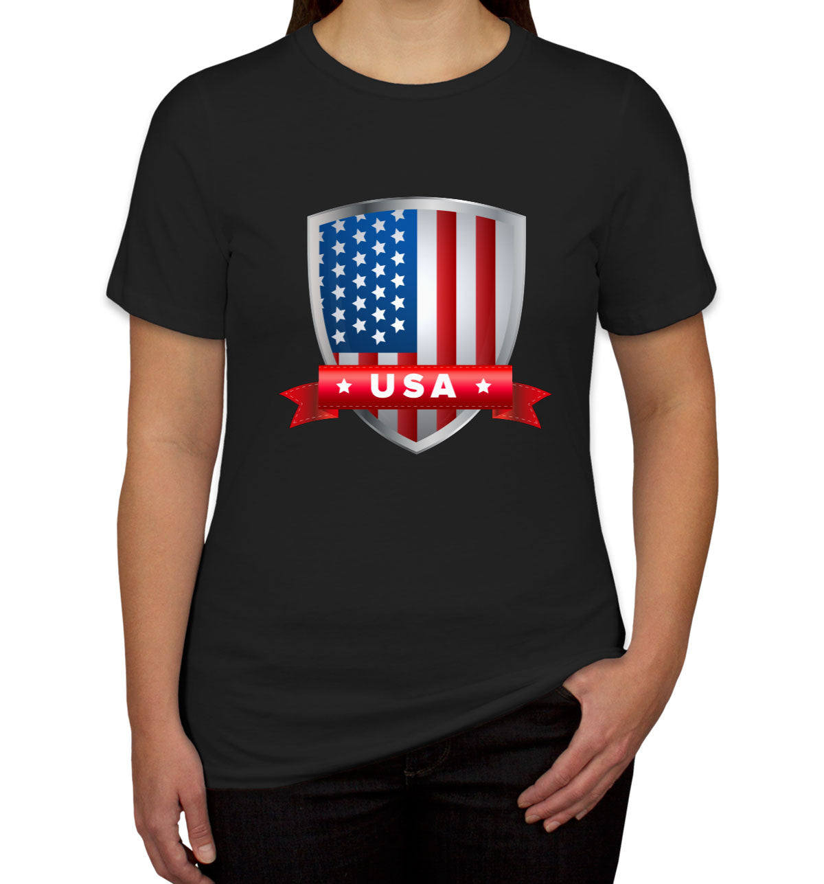 USA Shield Flag Women's T-shirt