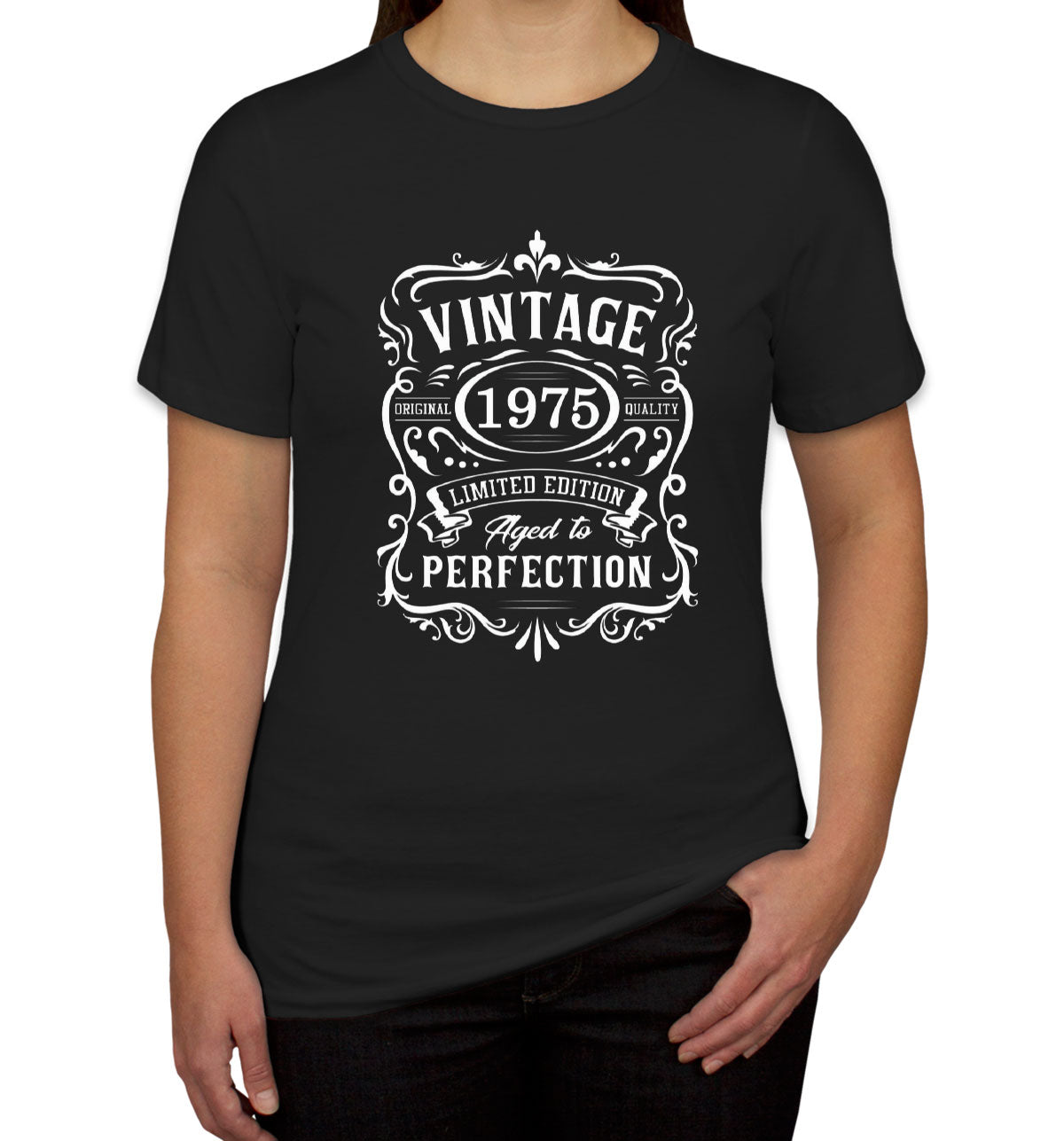Vintage [Custom Year] Limited Edition Aged To Perfection Birthday Women's T-shirt