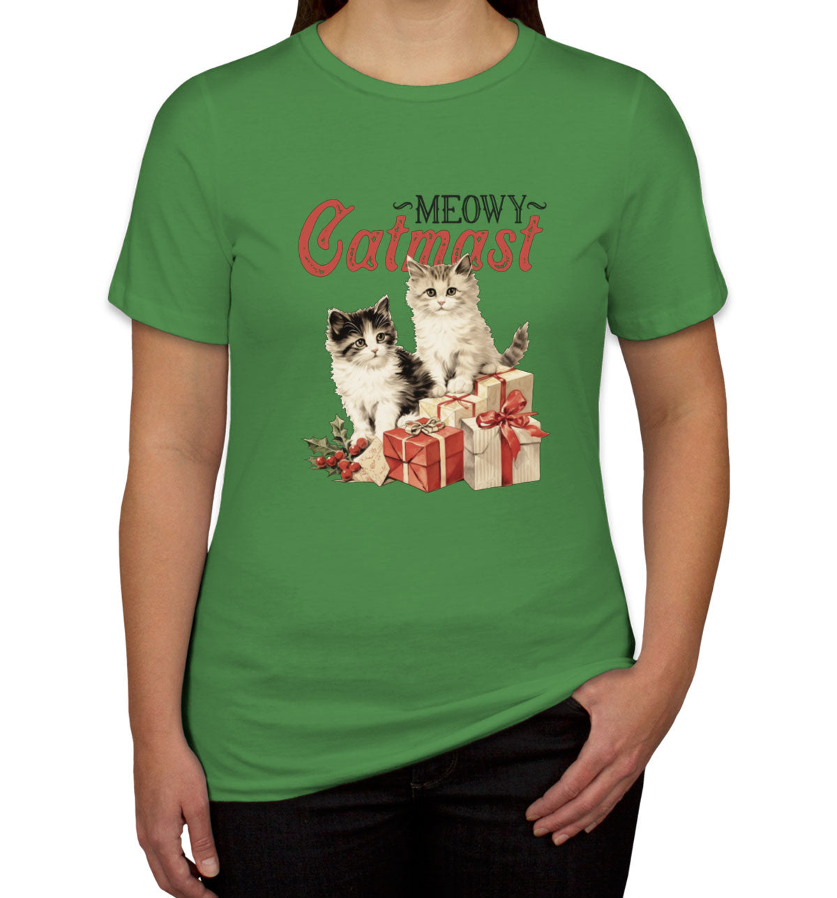 Meowy Catmast Christmas Women's T-shirt