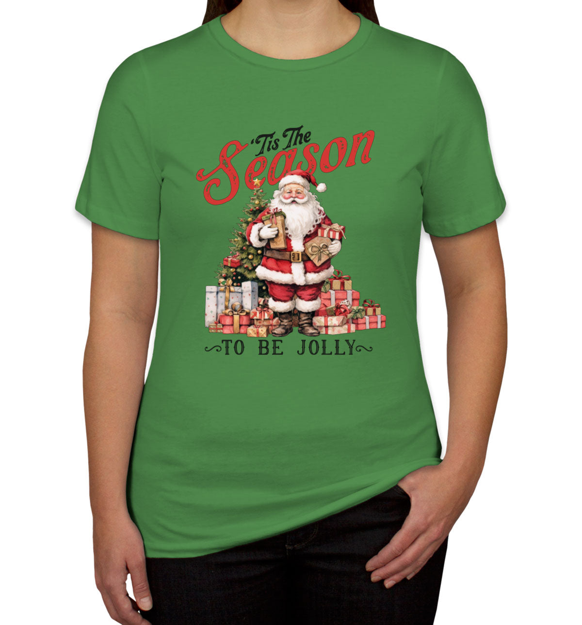 Tis The Season To Be Jolly Christmas Women's T-shirt