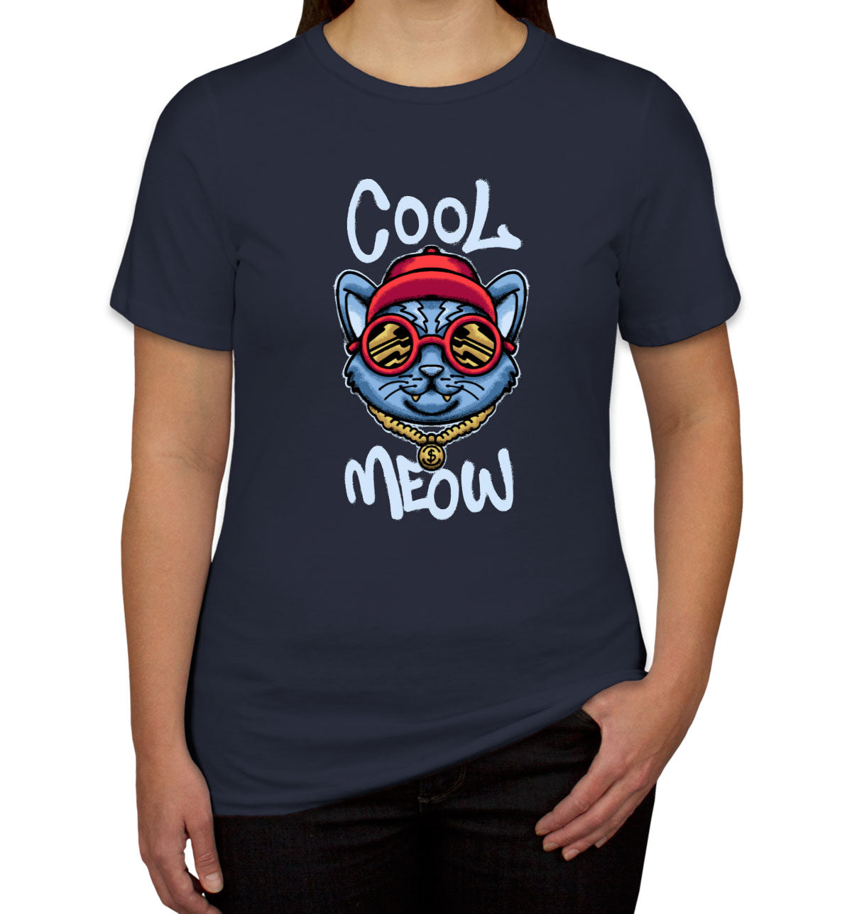 Cool Meow Cat Women's T-shirt