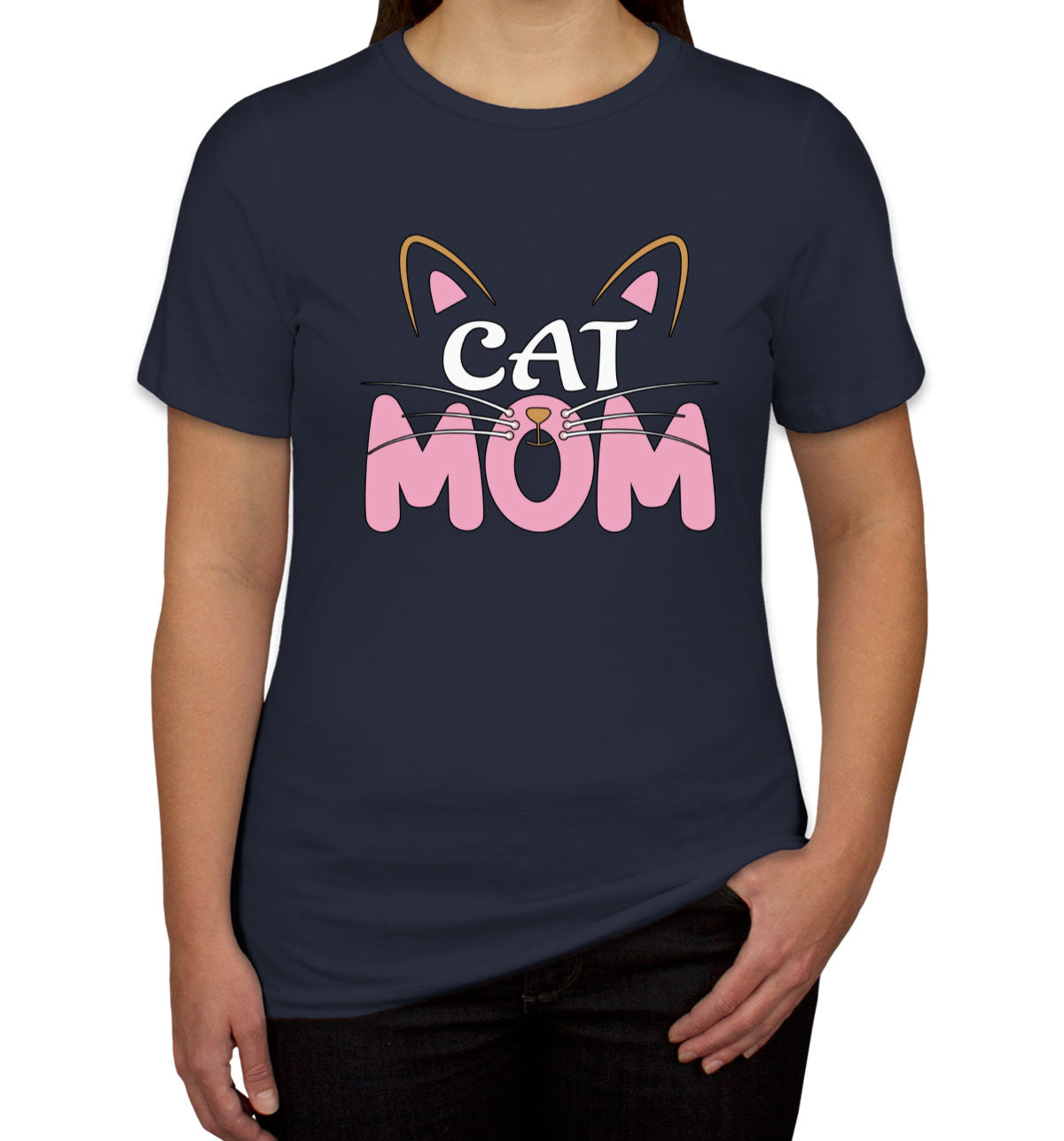 Cute Cat Mom Women's T-shirt