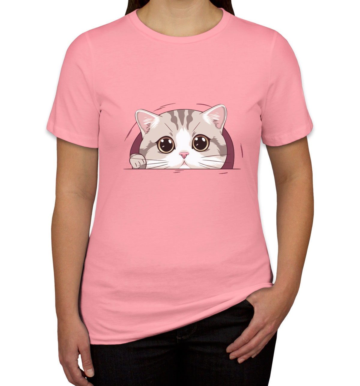 Cute American Cat Women's T-shirt