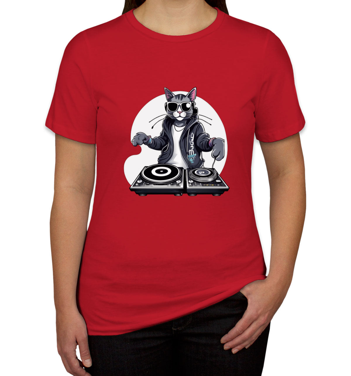 Cool Dj Cat Women's T-shirt