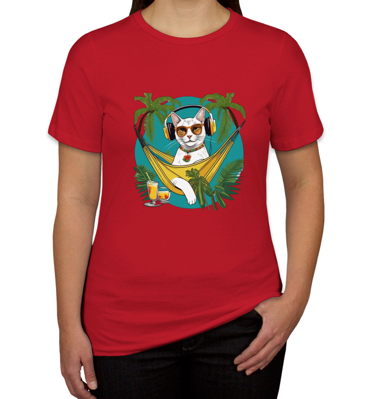 Cat On Vacation Women's T-shirt