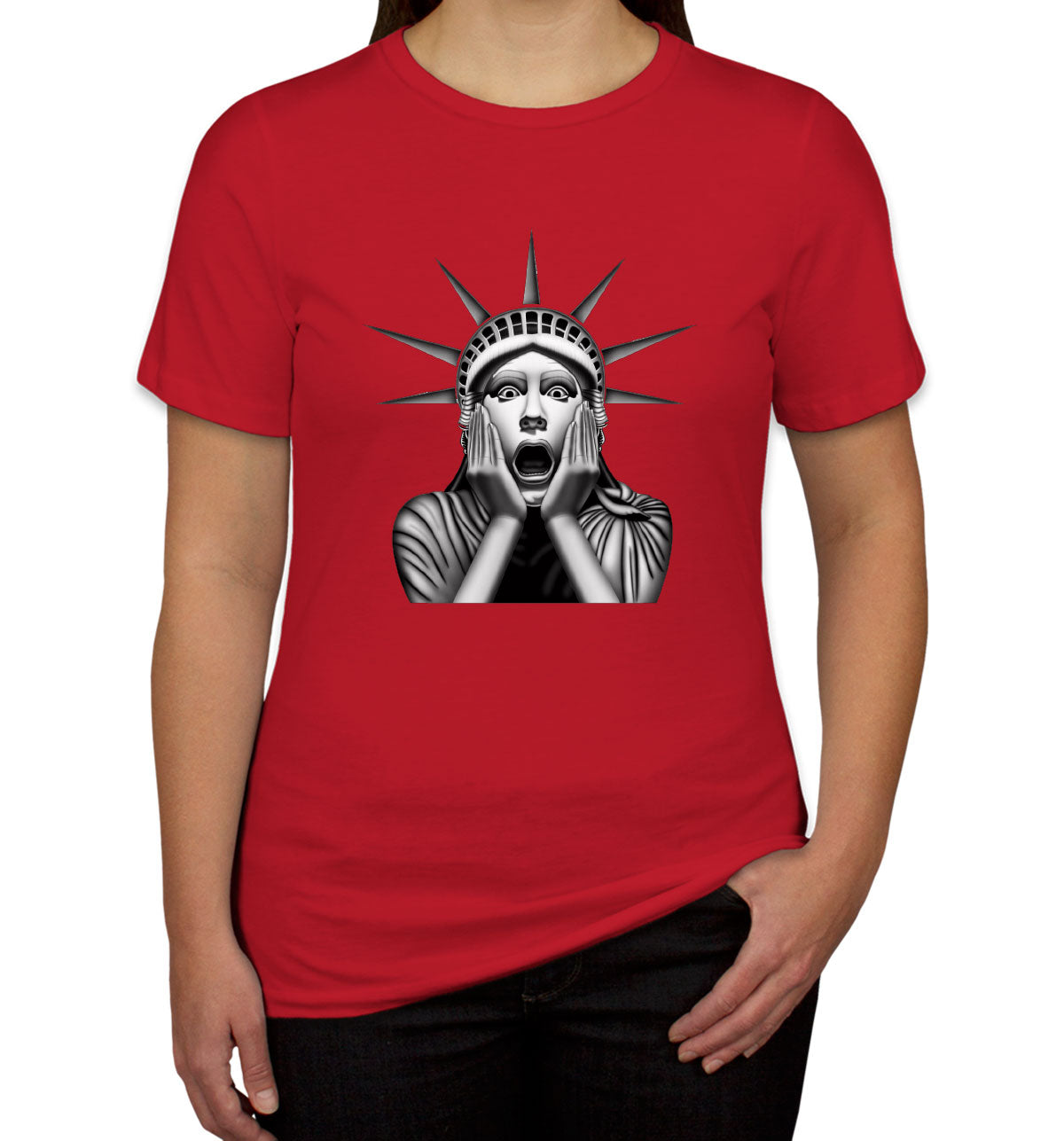 Surprised Statue of Liberty Women's T-shirt