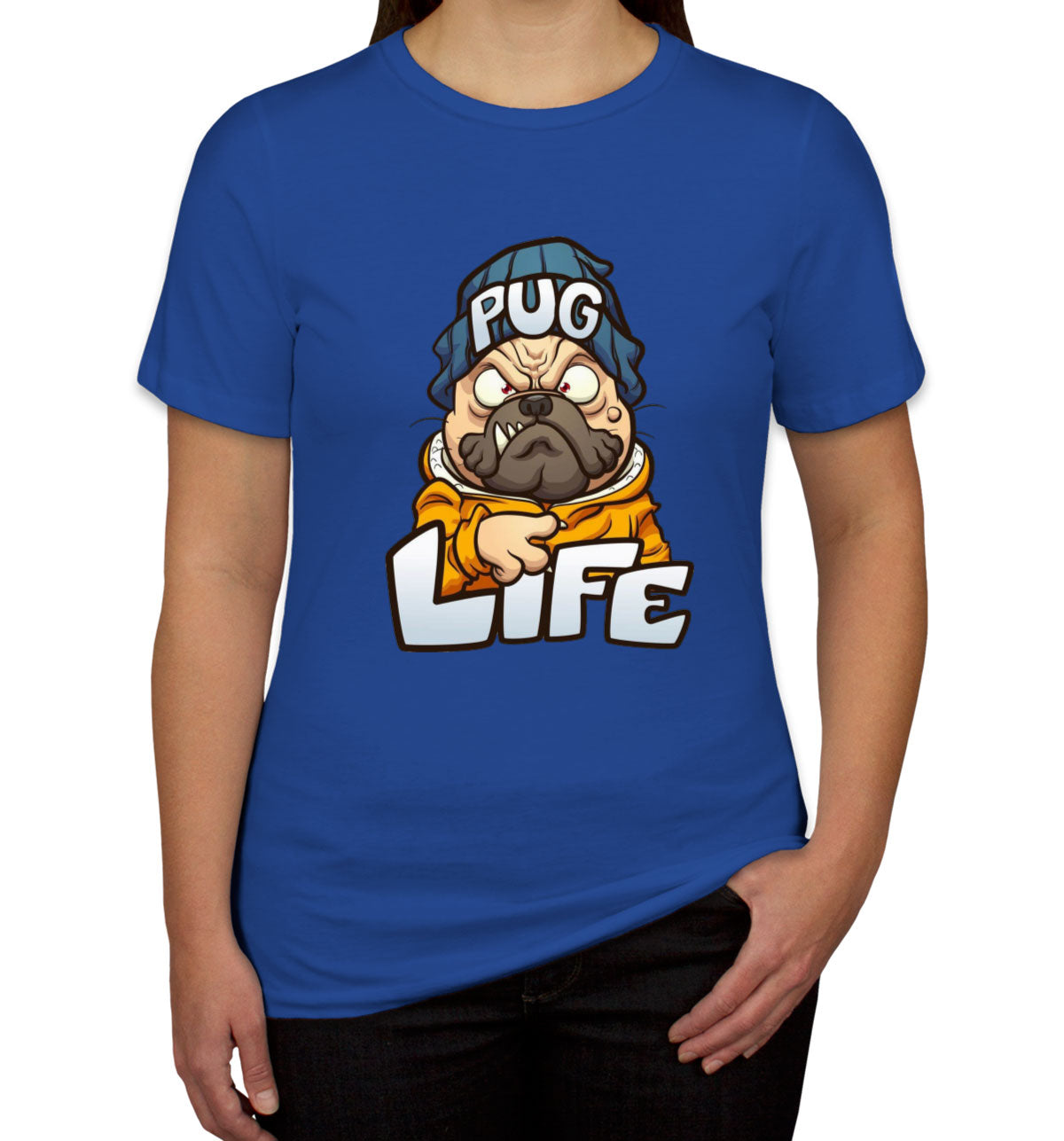 Pug Life Pug Dog Cartoon Women's T-shirt