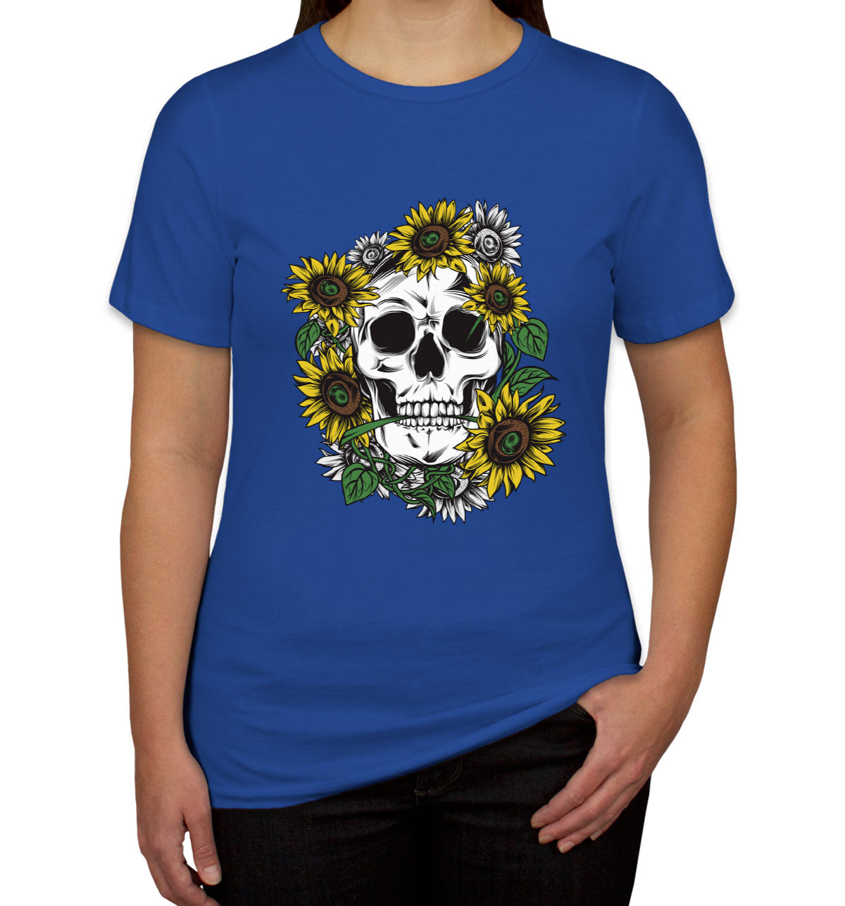 Sunflower Skull Women's T-shirt