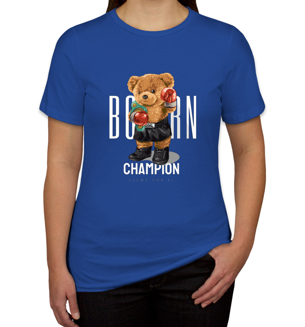 Teddy Bear Champion Boxer Women's T-shirt