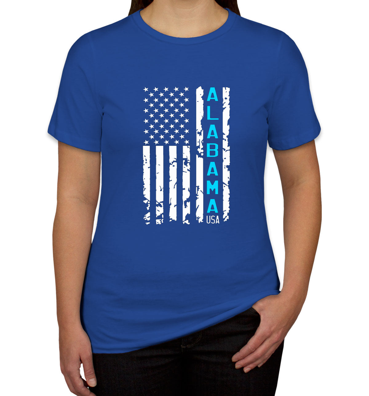 Alabama American Flag Women's T-shirt