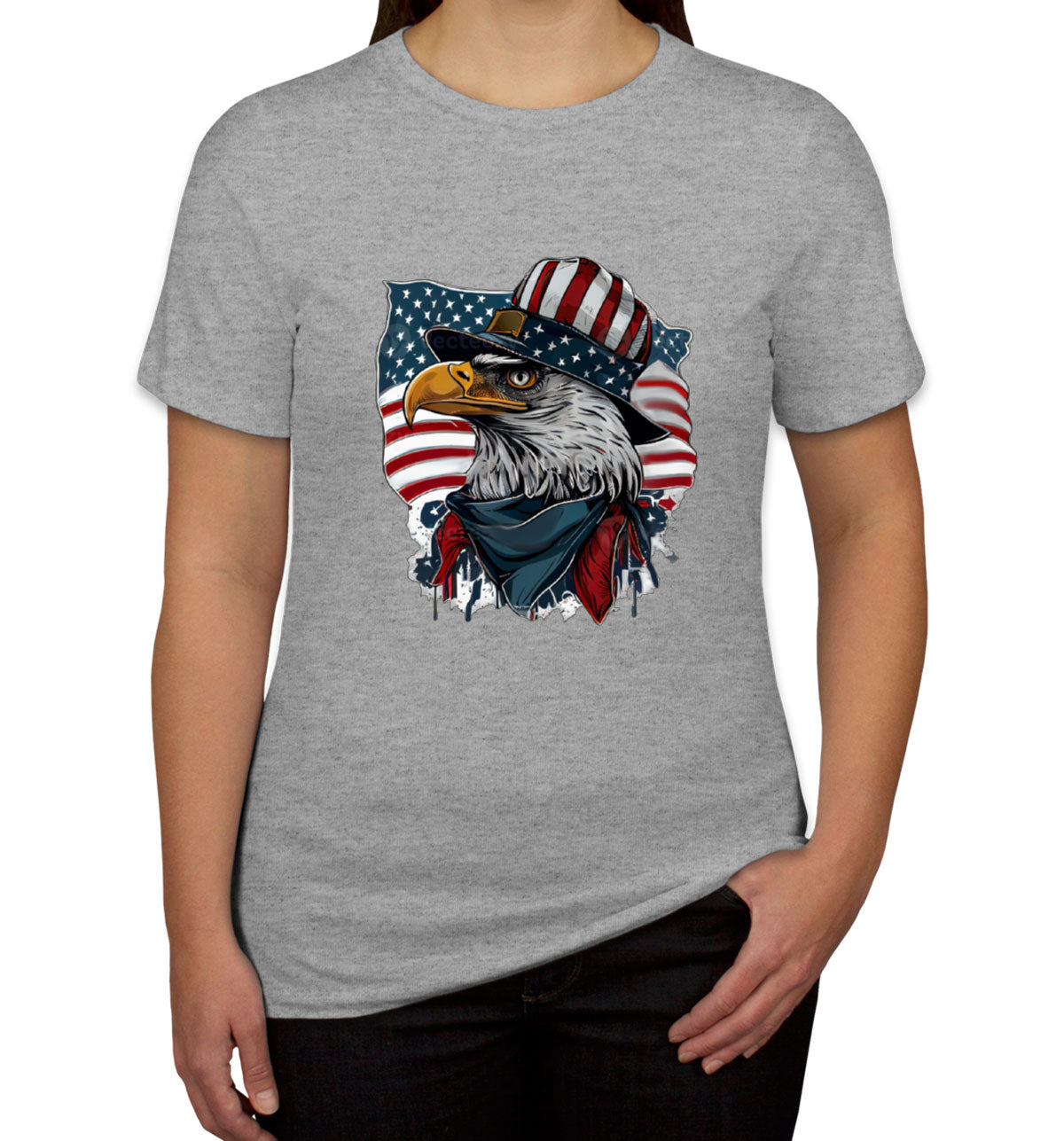 American Eagle Flag Patriotic Women's T-shirt