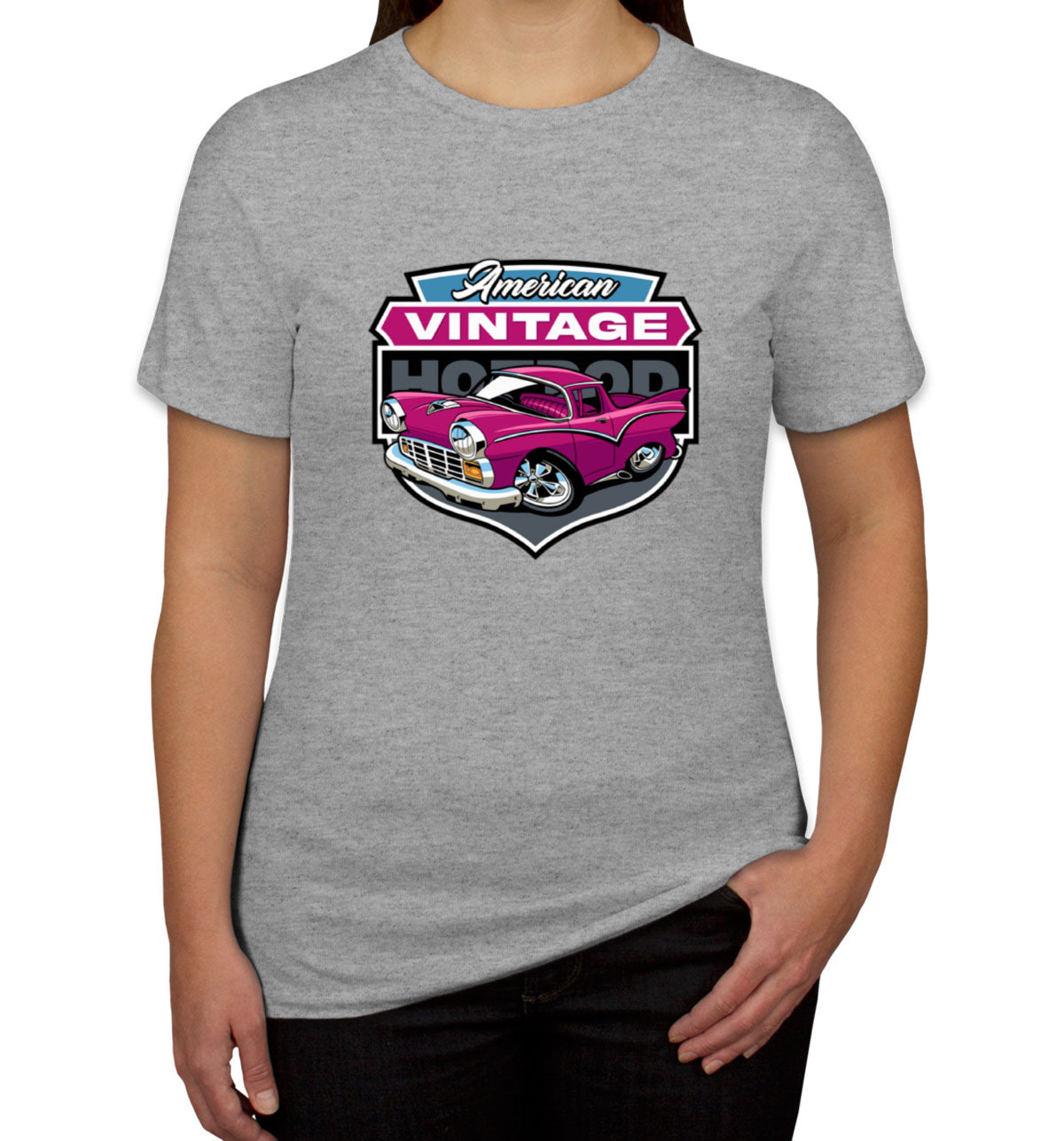 American Vintage Hotrod Car Women's T-shirt