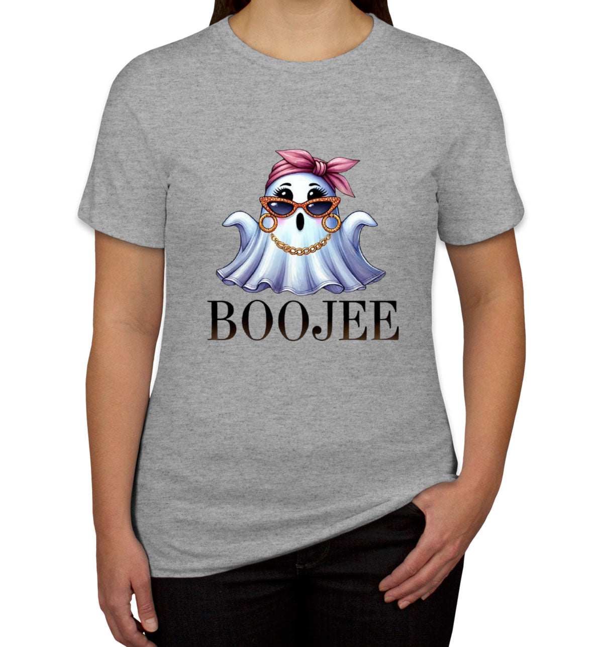 Boo Jee Cute Ghost Halloween Women's T-shirt