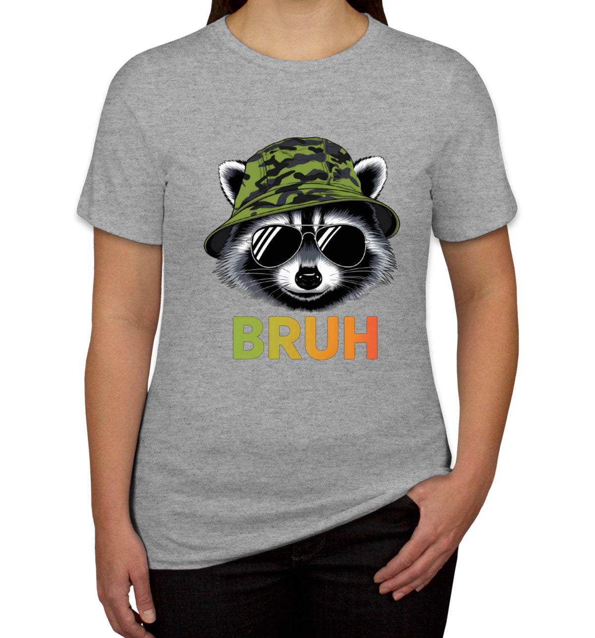 Cute Raccoon Bruh Women's T-shirt