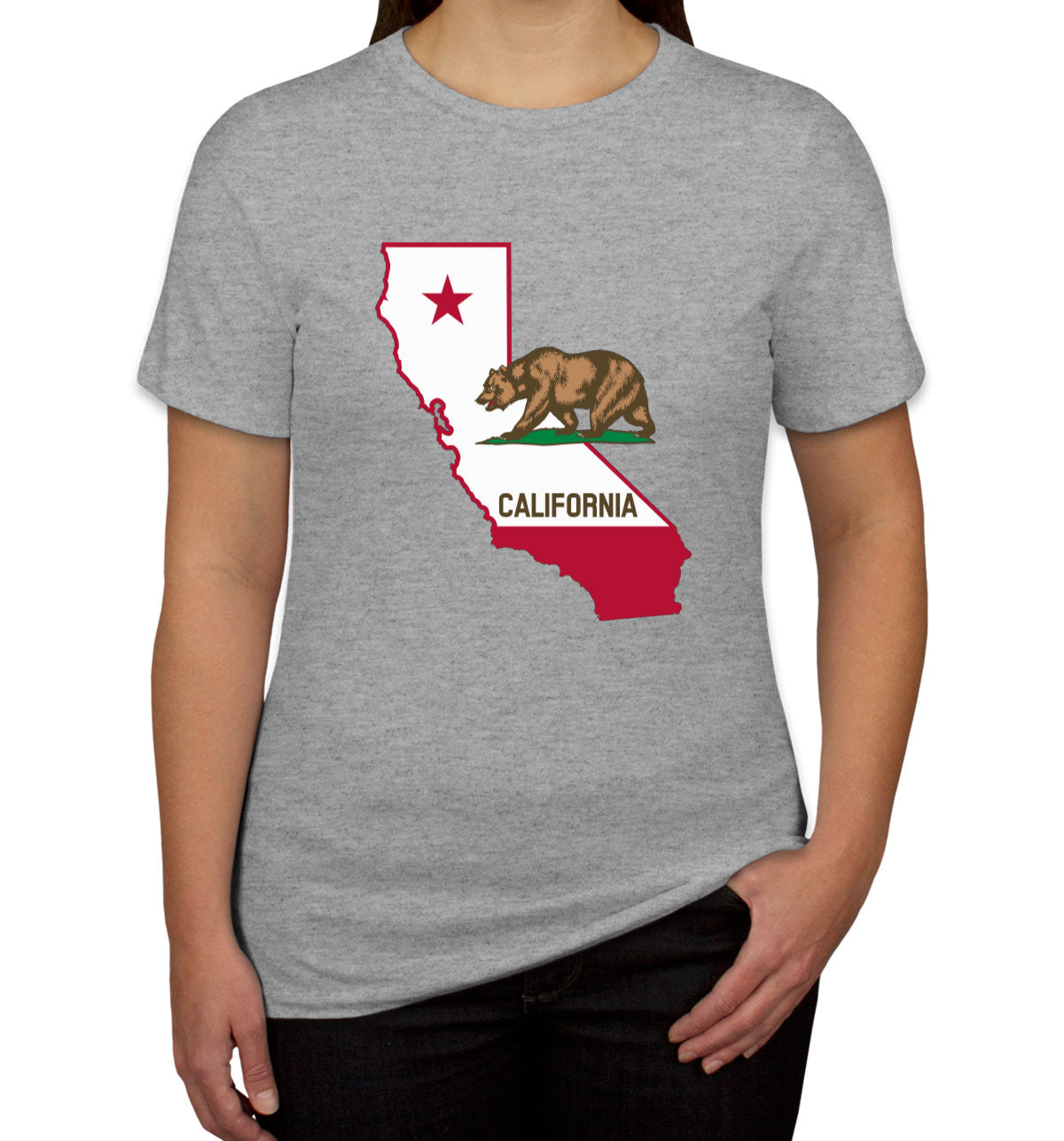 California State Flag Bear Women's T-shirt