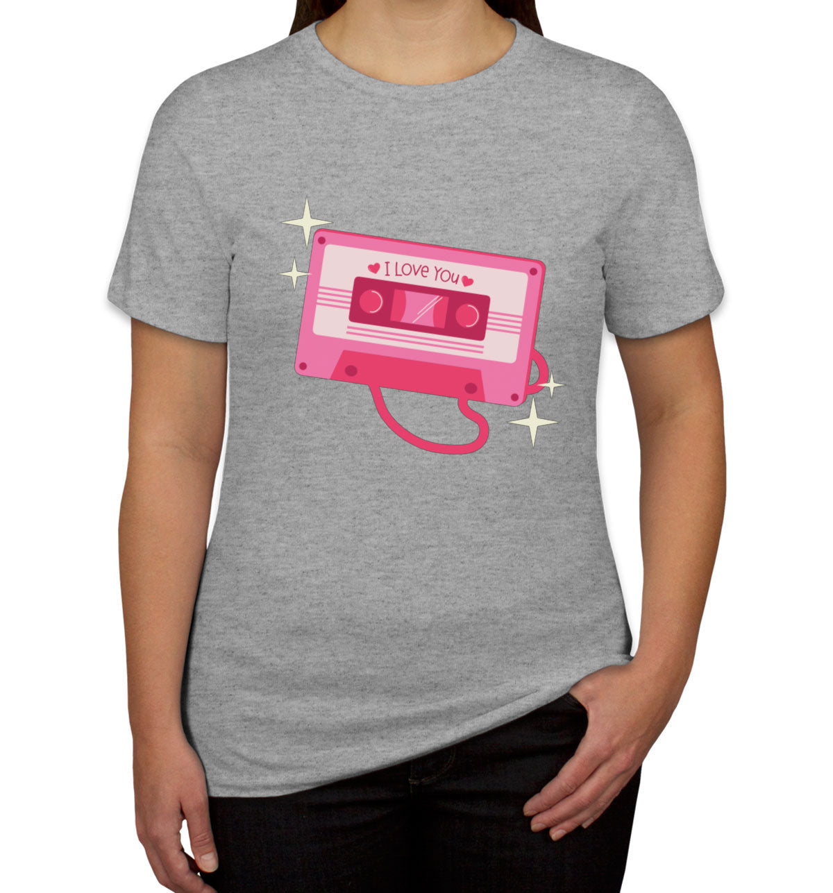 Casette Tape I Love You Valentine's Day Women's T-shirt