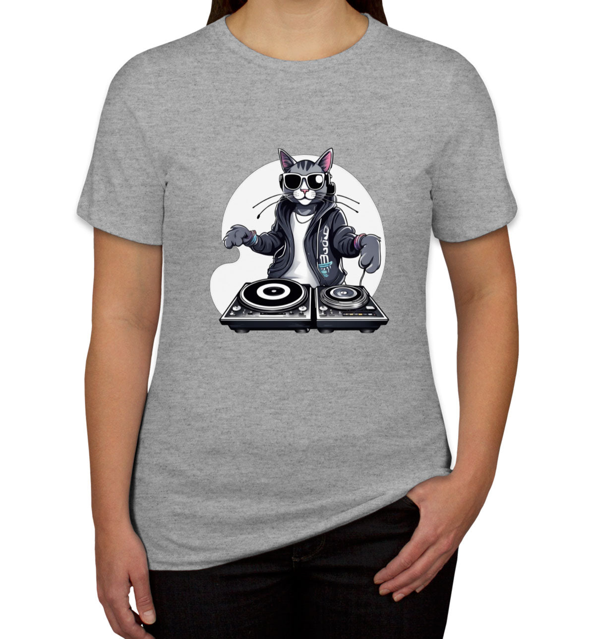 Cool Dj Cat Women's T-shirt