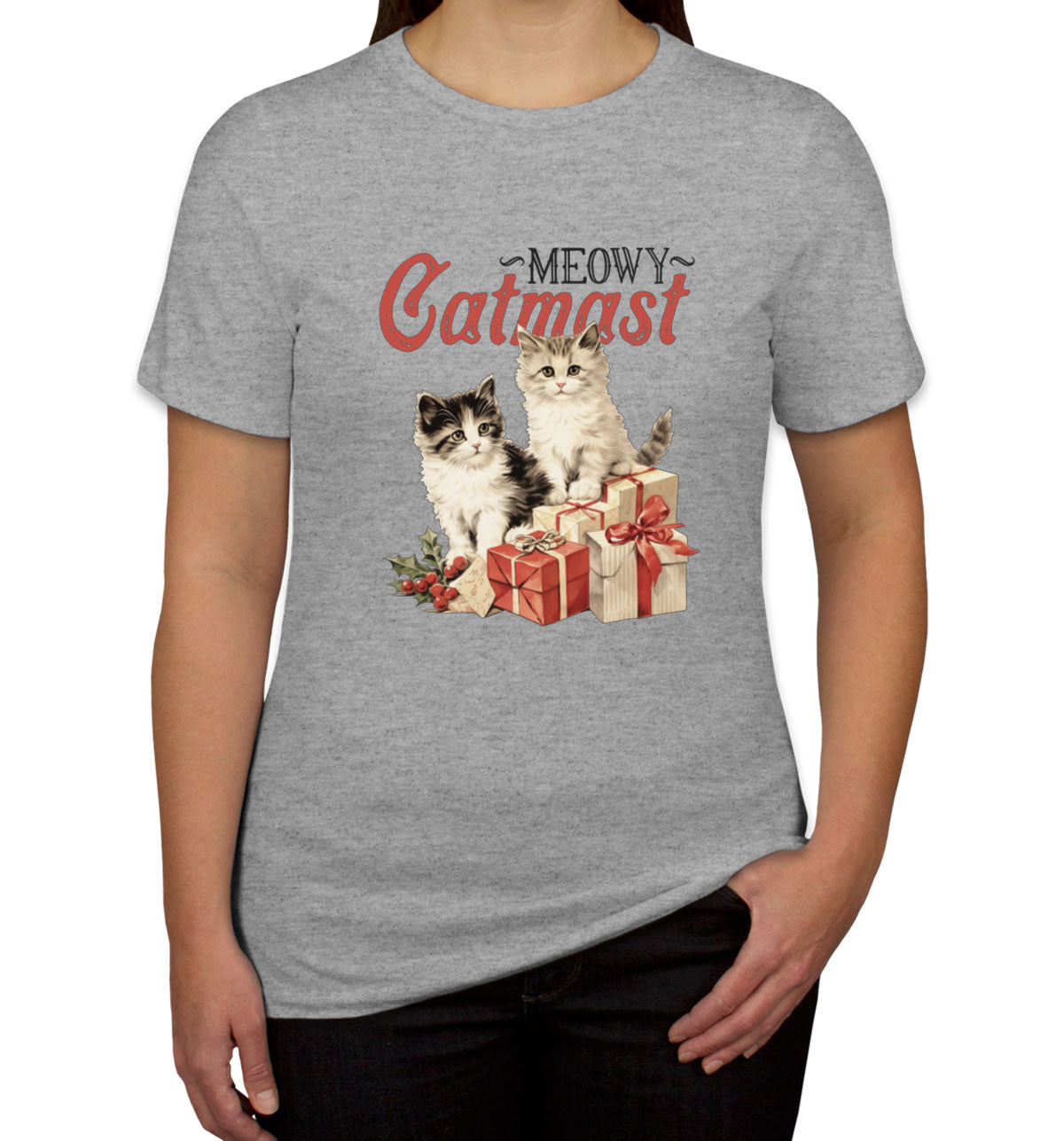 Meowy Catmast Christmas Women's T-shirt