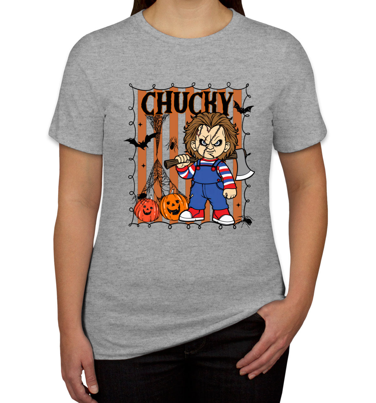 Chucky Horror Movie Character Halloween Women's T-shirt