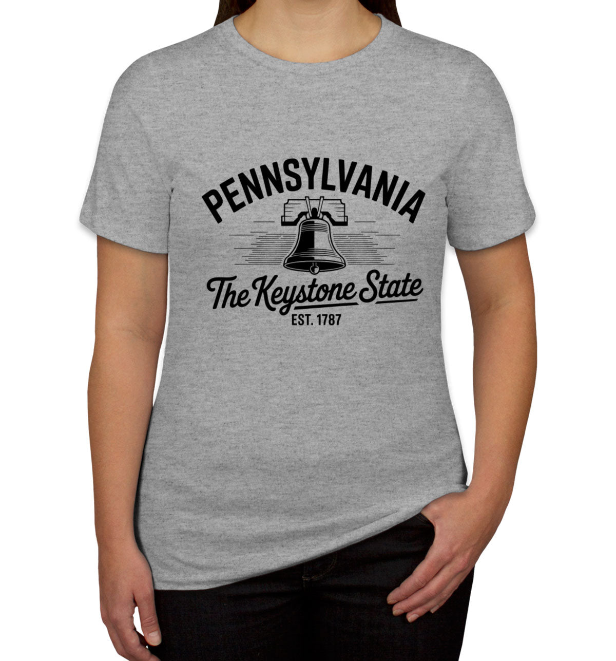 Pennsylvania Cityscape Illustration The Keystone State Women's T-shirt