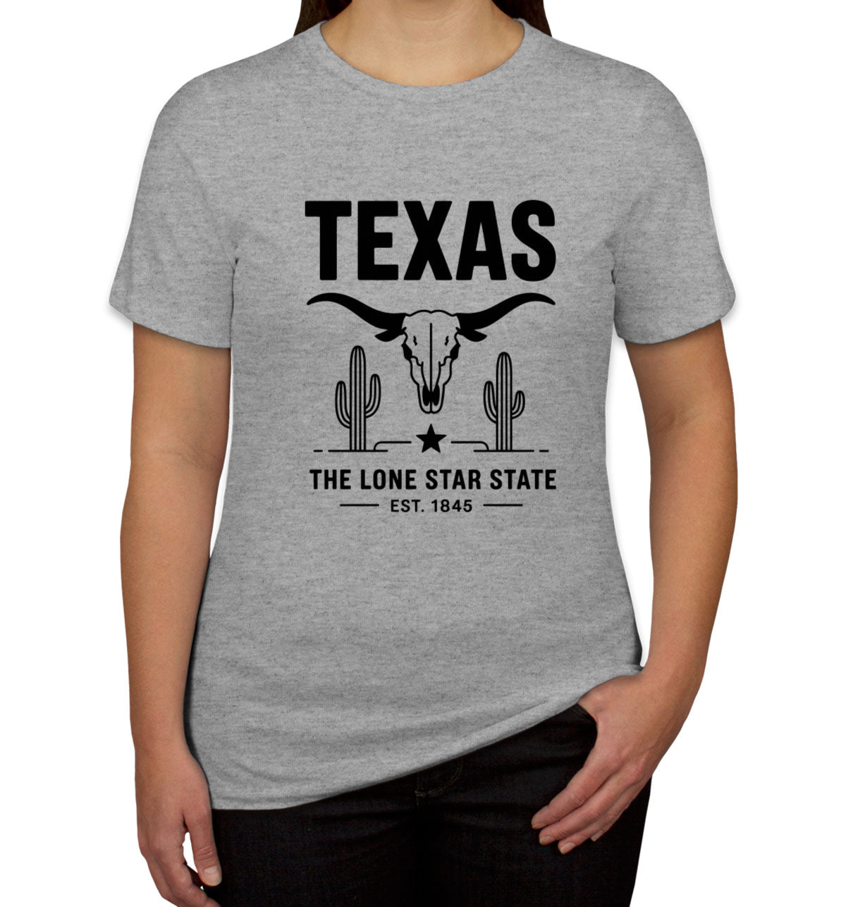 Texas Cityscape Illustration The Lone Star State Women's T-shirt