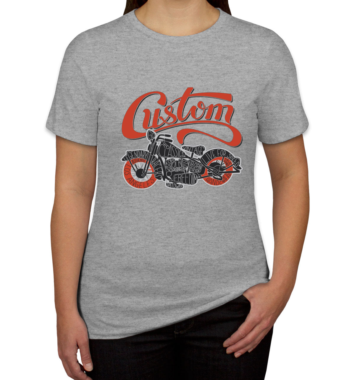 Custom Motorcycle Women's T-shirt