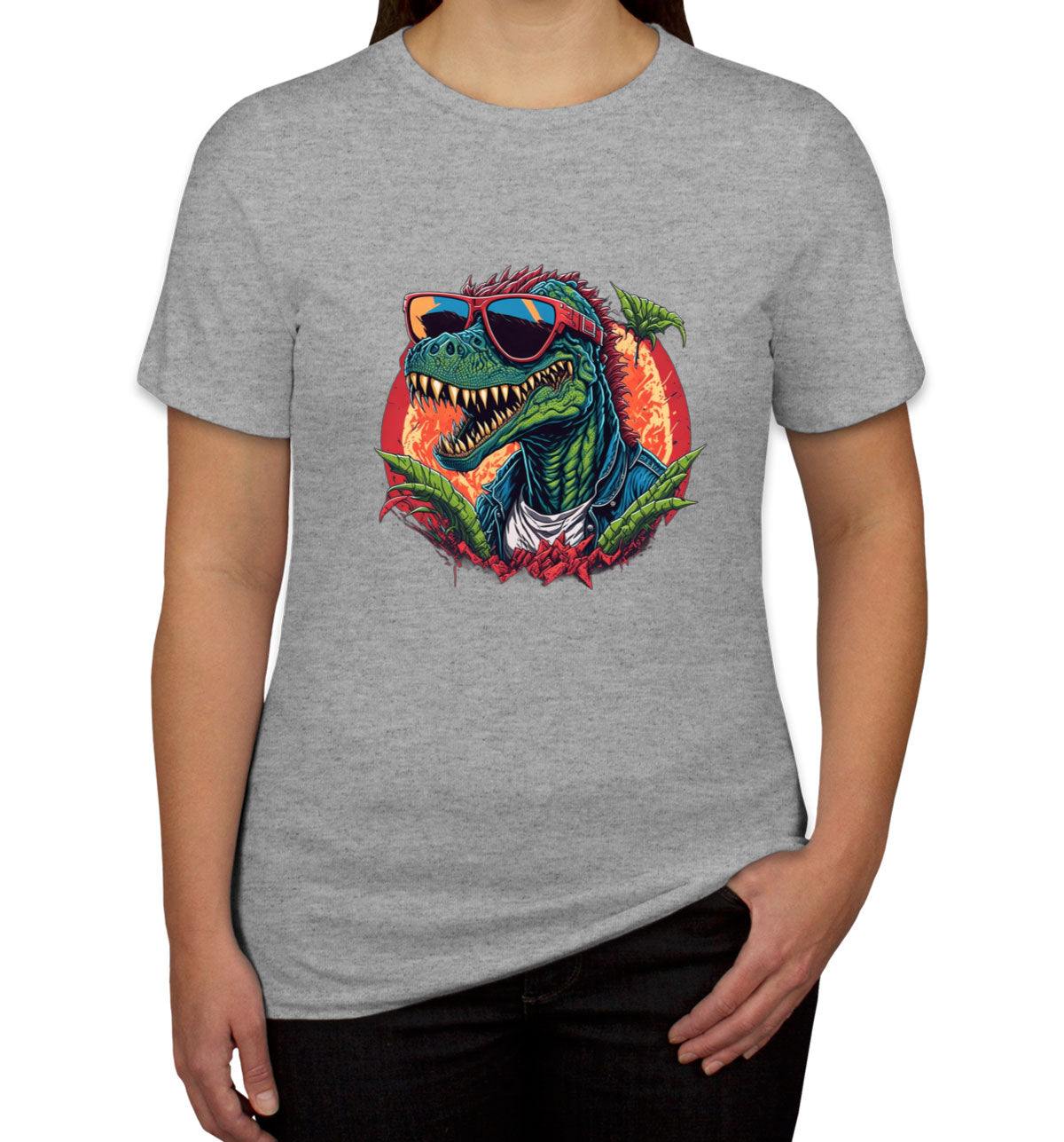 Colorful Dinosaur  Women's T-shirt