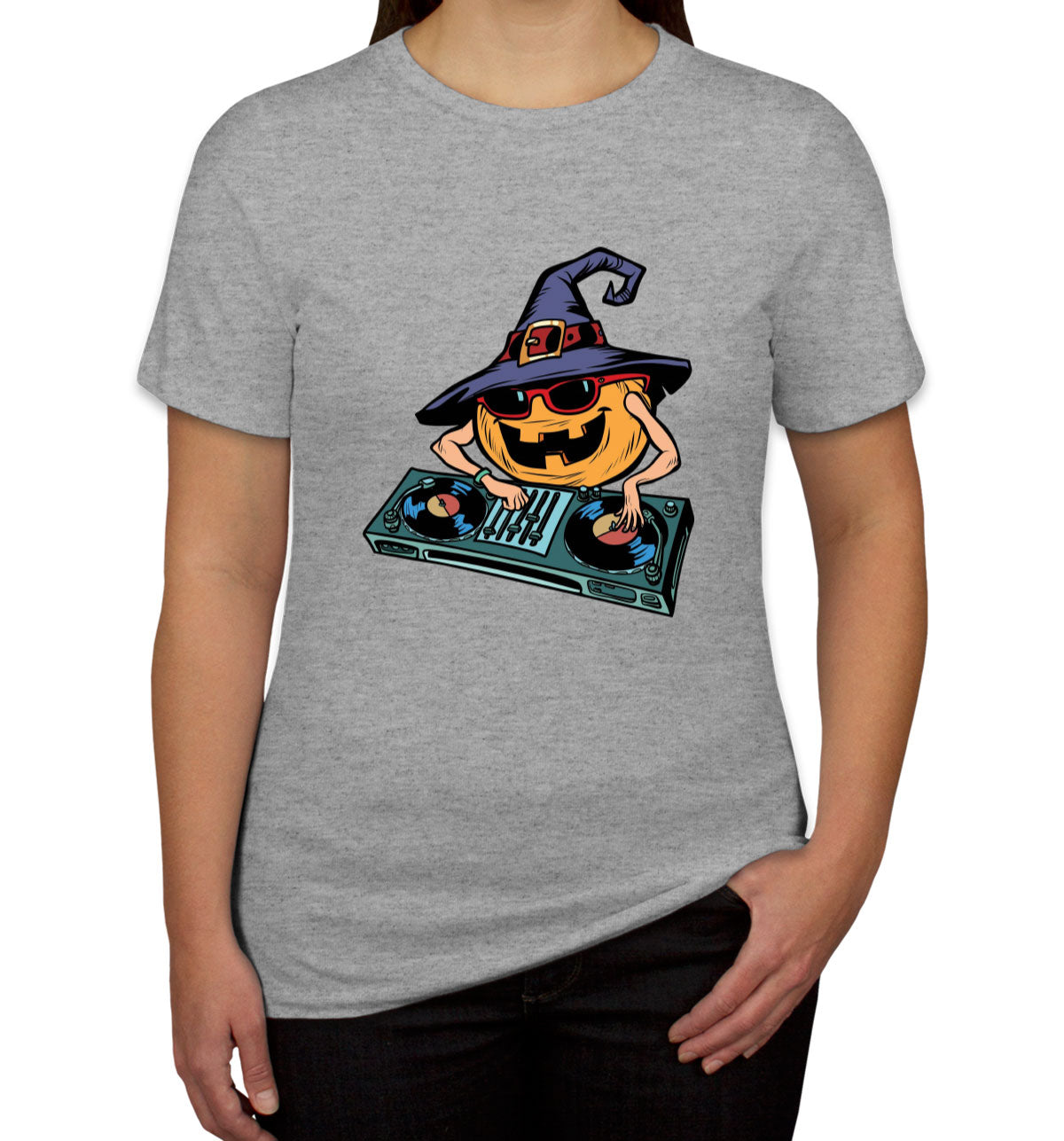 DJ Pumpkin Halloween Women's T-shirt