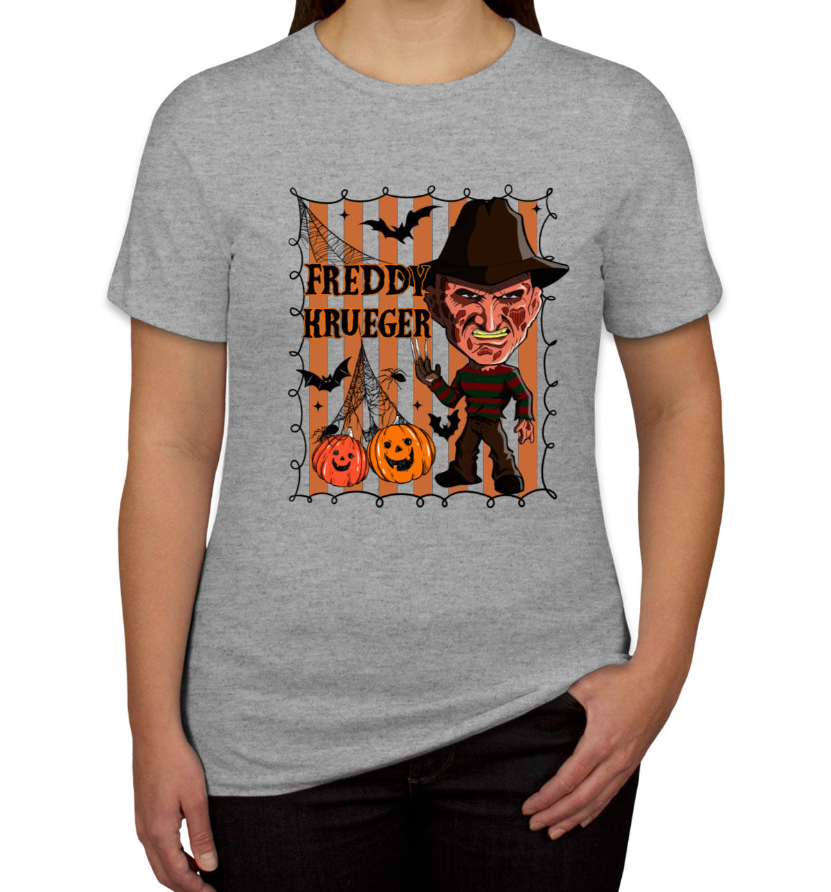 Freddy Horror Movie Character Halloween Women's T-shirt