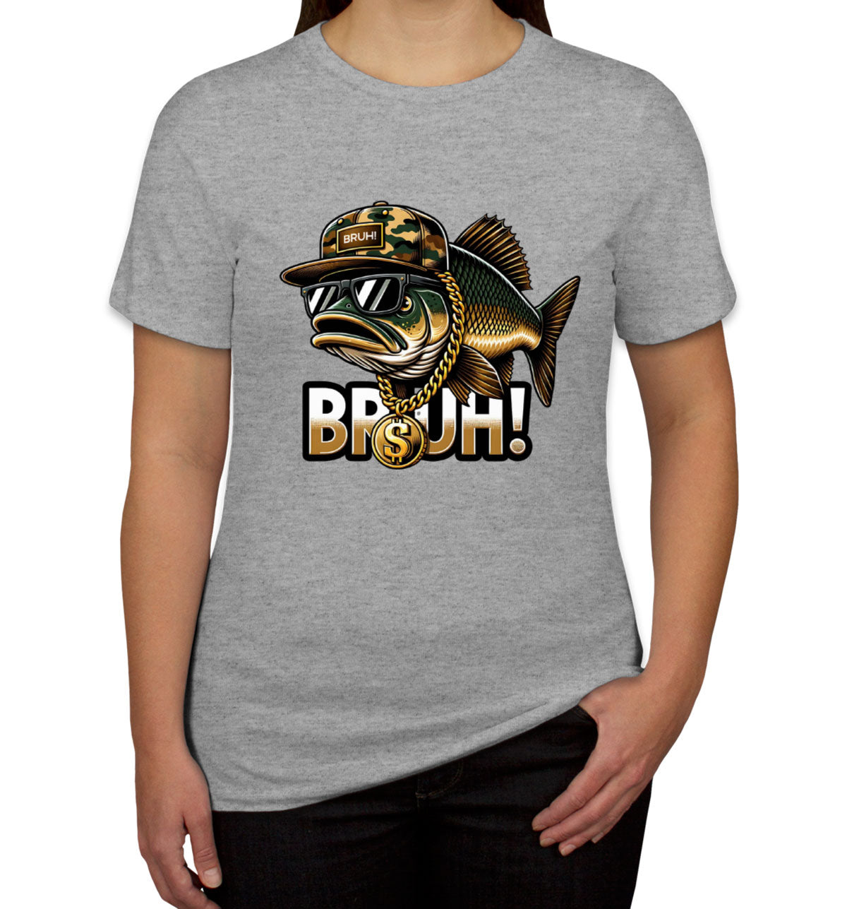 Funny Bass Fishing Women's T-shirt