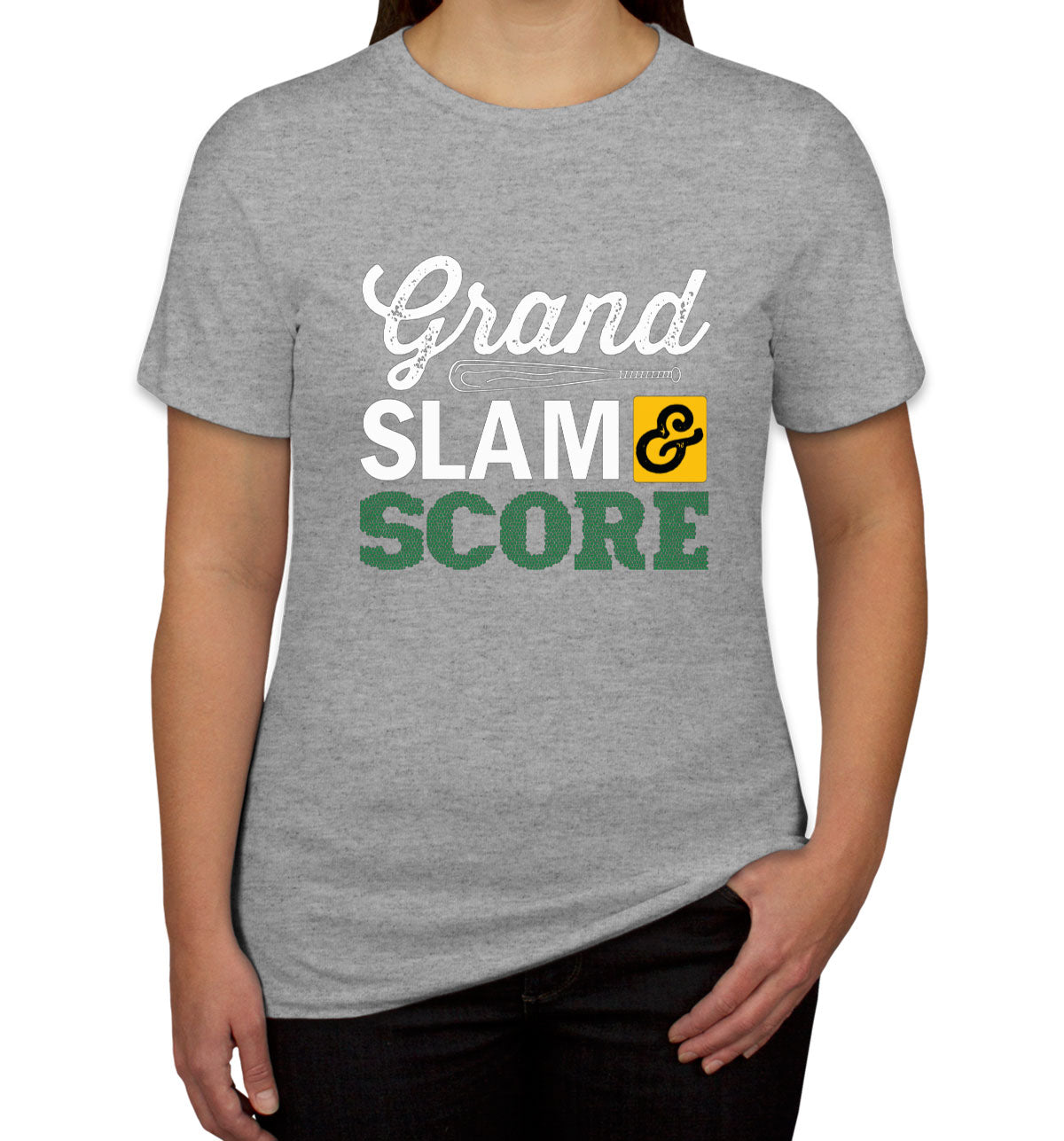 Grand Slam And Score Baseball Bat Women's T-shirt