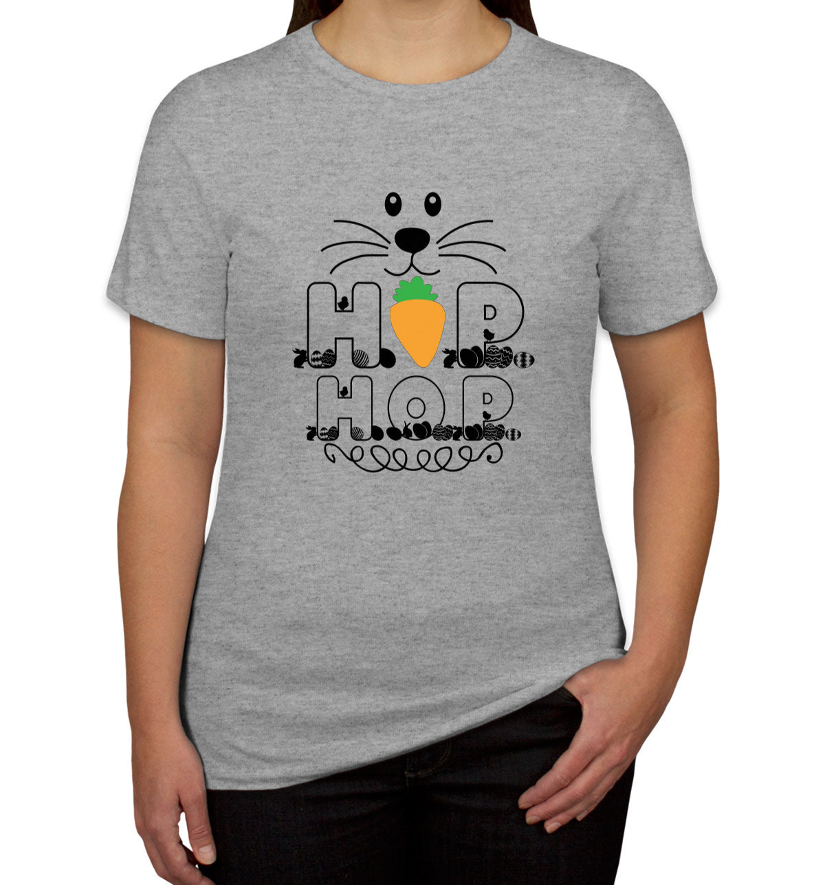 Hop Hop Bunny Easter Women's T-shirt