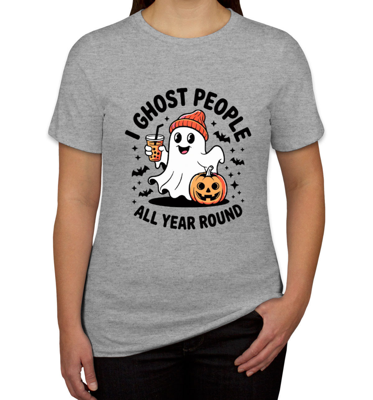 I Ghost People All Year Round Halloween Women's T-shirt