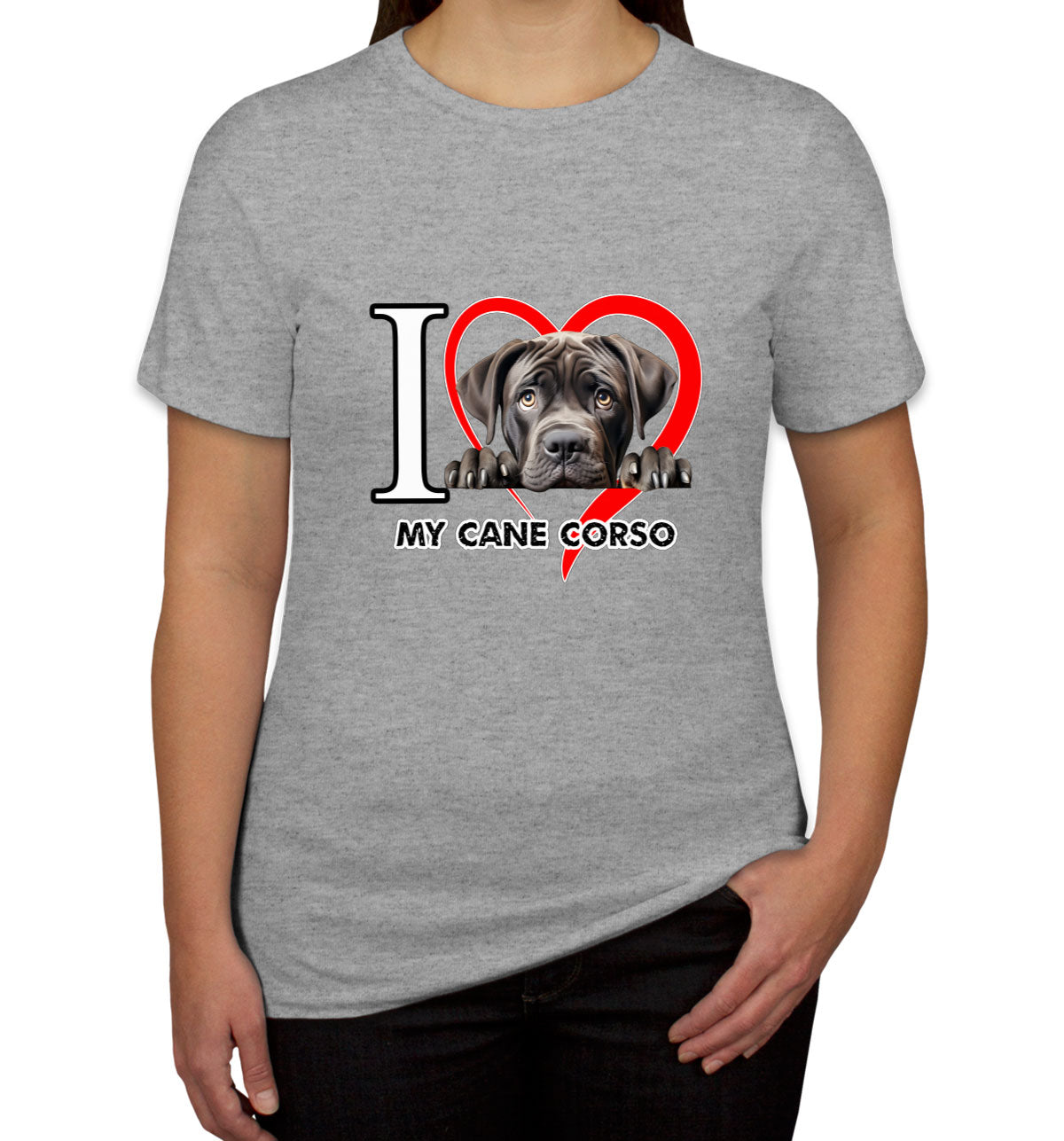 I Love My Cane Corso Dog Women's T-shirt