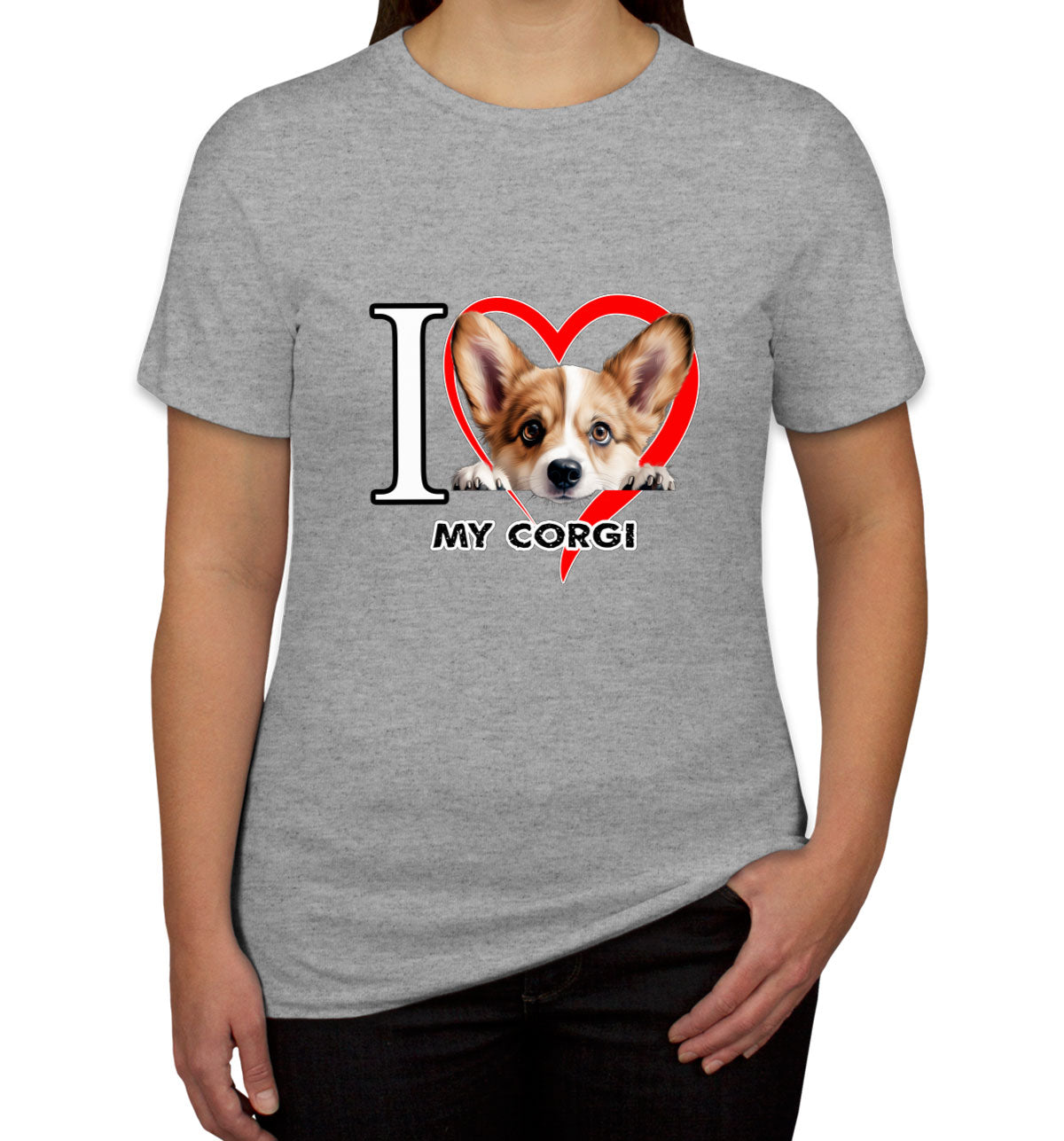 I Love My Corgi Dog Women's T-shirt