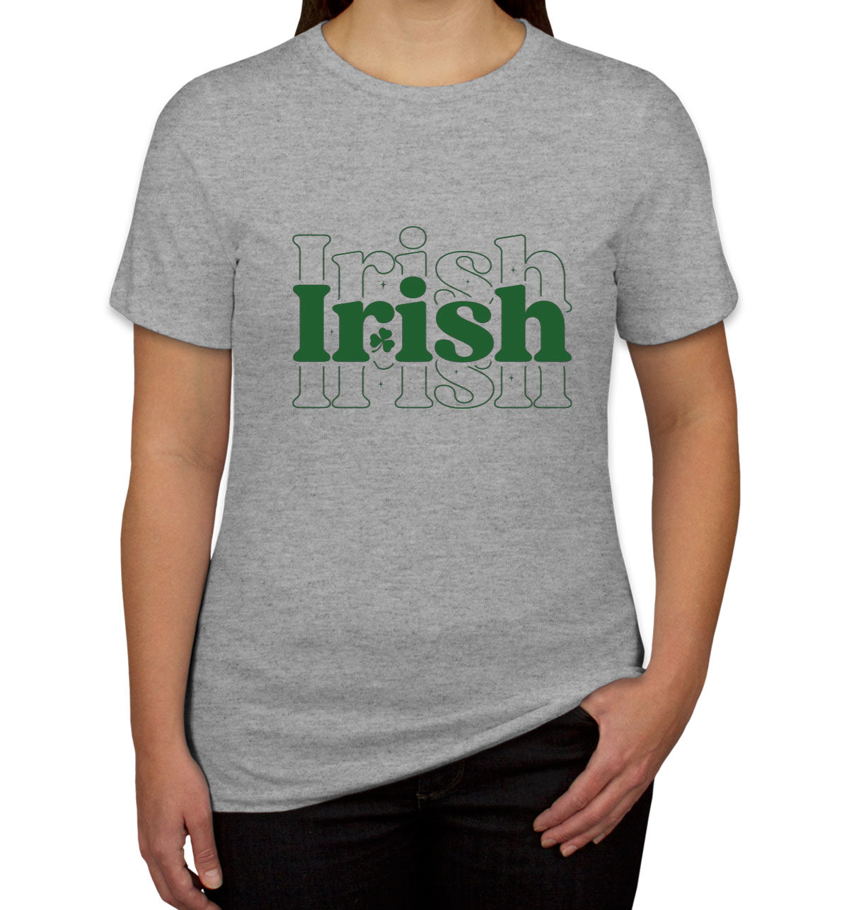 Irish Typography St. Patrick's Day Women's T-shirt
