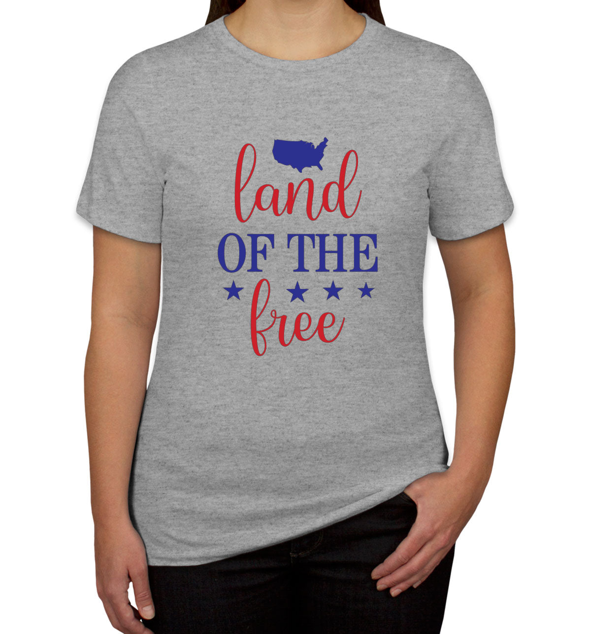 Land Of The Free Patriotic Women's T-shirt