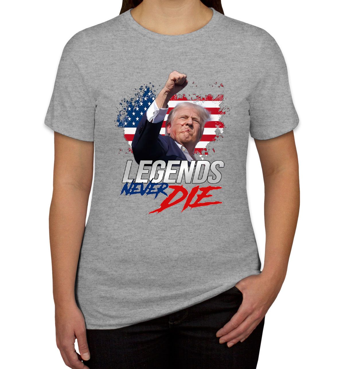 Legends Never Die Trump Women's T-shirt