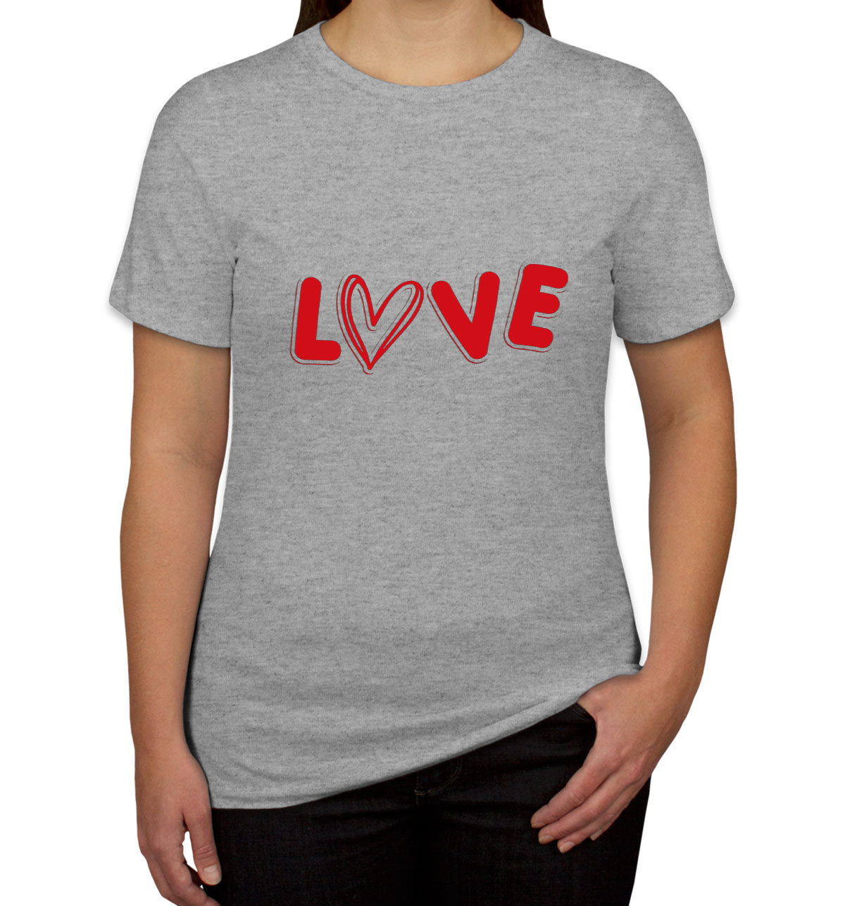 Love Heart Valentine's Day Women's T-shirt