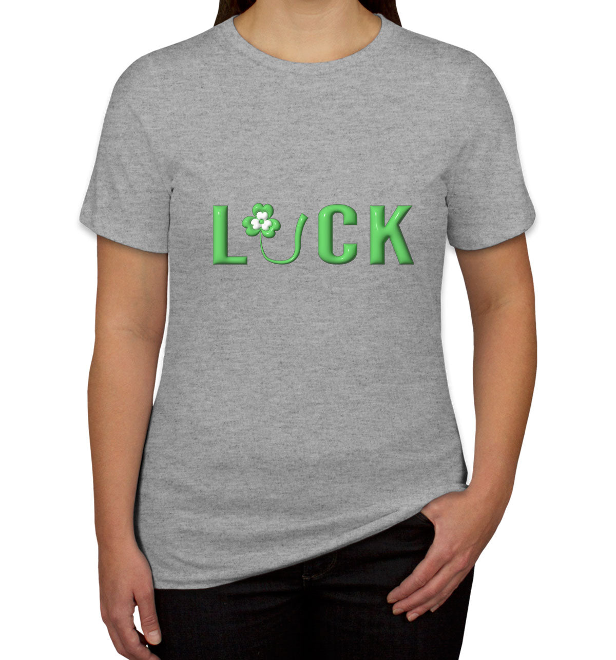 Luck Typography St. Patrick's Day Women's T-shirt