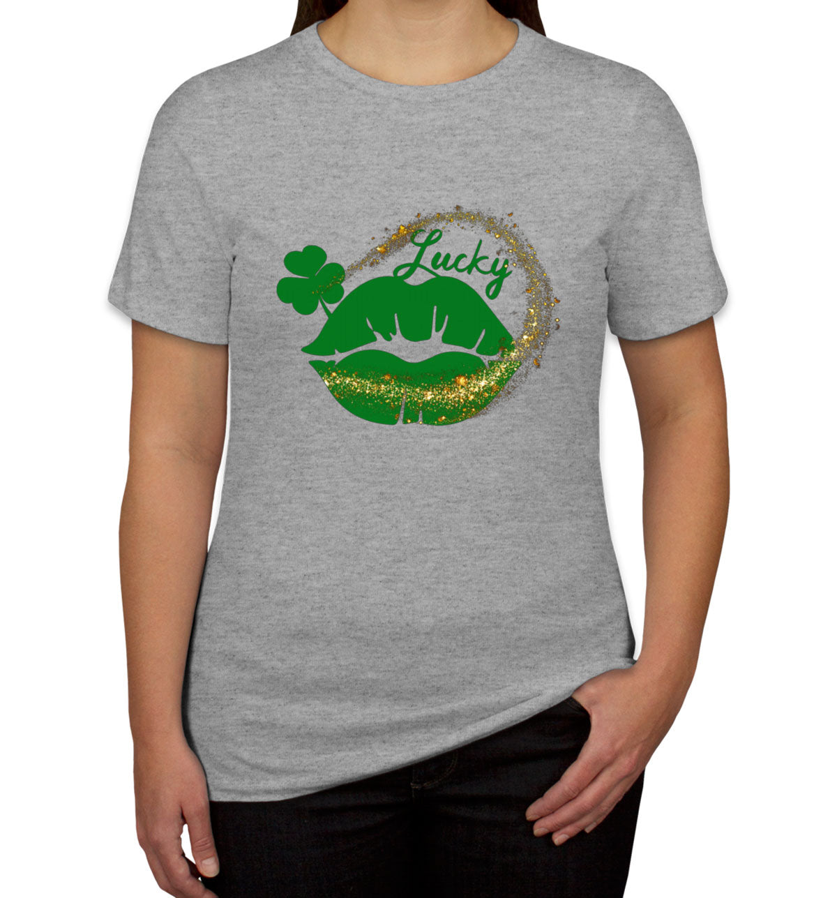 Lucky Lips St. Patrick's Day Women's T-shirt