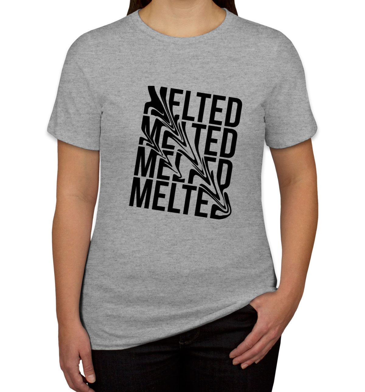 Melted Typography Women's T-shirt