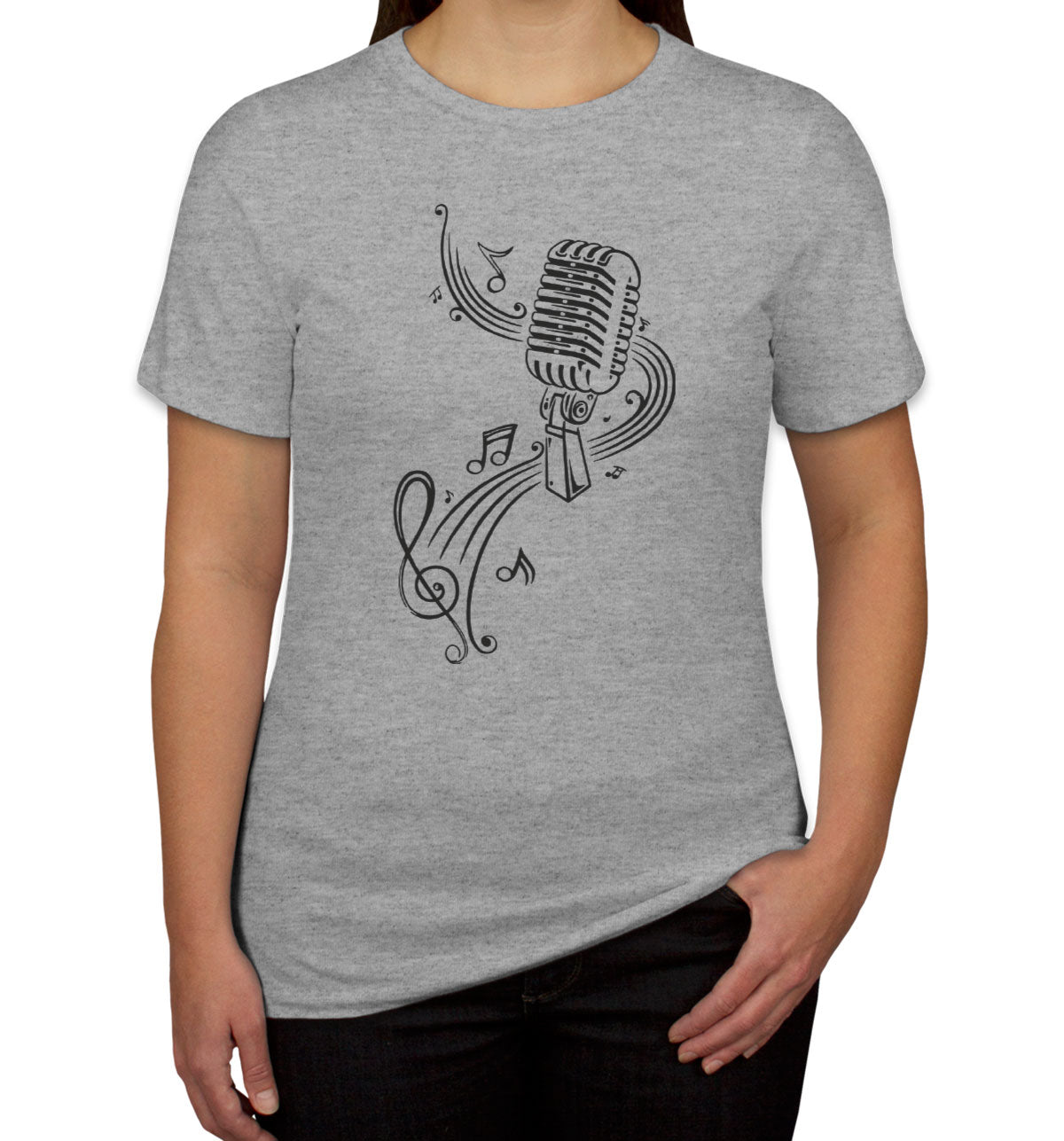 Microphone Music Women's T-shirt