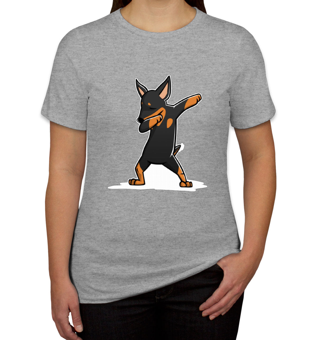 Dabbing Miniature Pinscher Dog Women's T-shirt