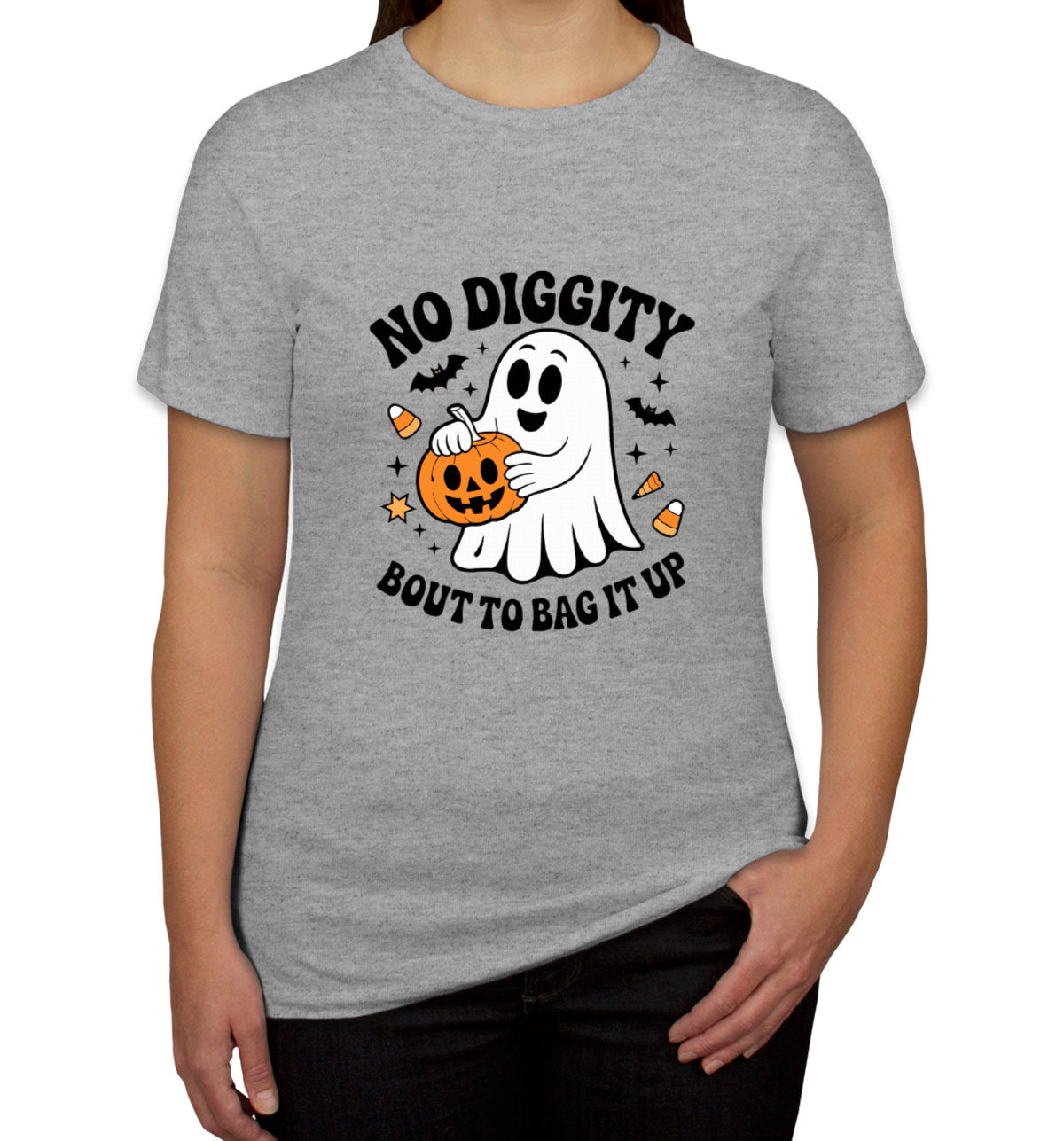 No Diggity Bout To Bag It Up Halloween Women's T-shirt