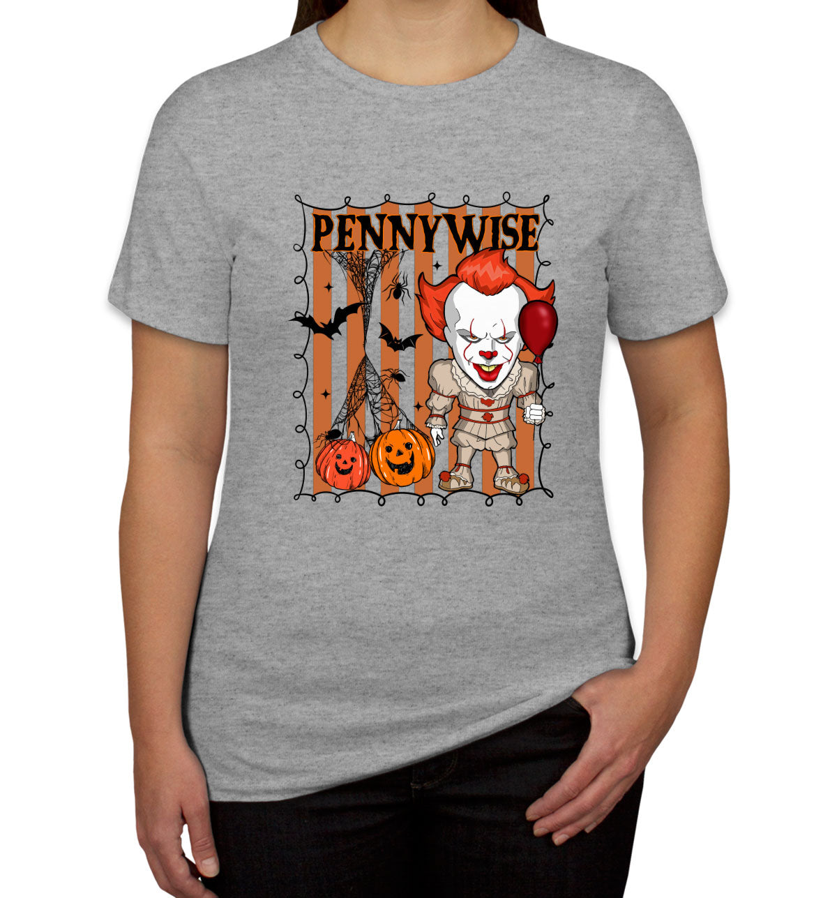 Pennywise Horror Movie Character Halloween Women's T-shirt