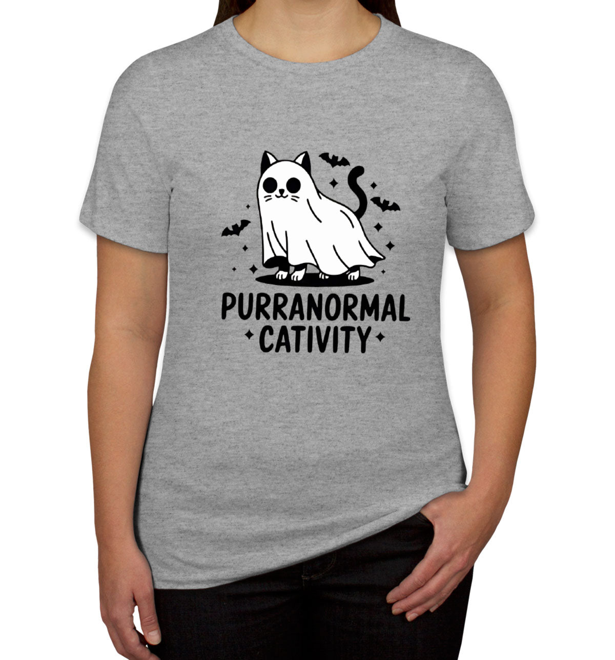 Purranormal Cativity Halloween Women's T-shirt