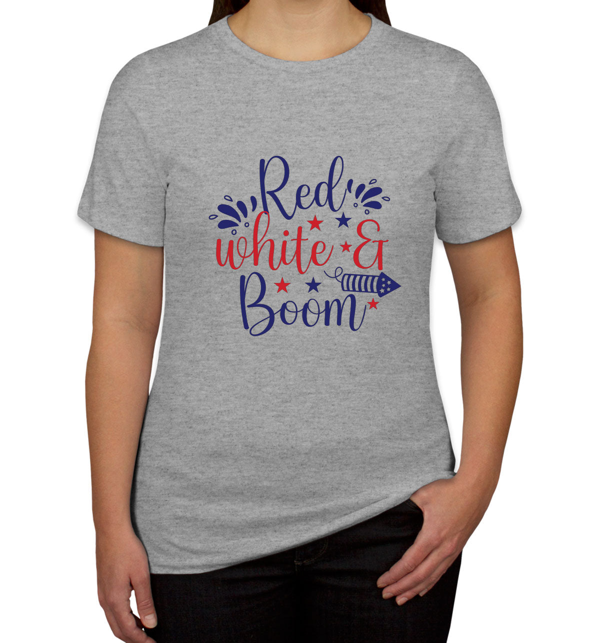 Red White And Boom Patriotic Women's T-shirt