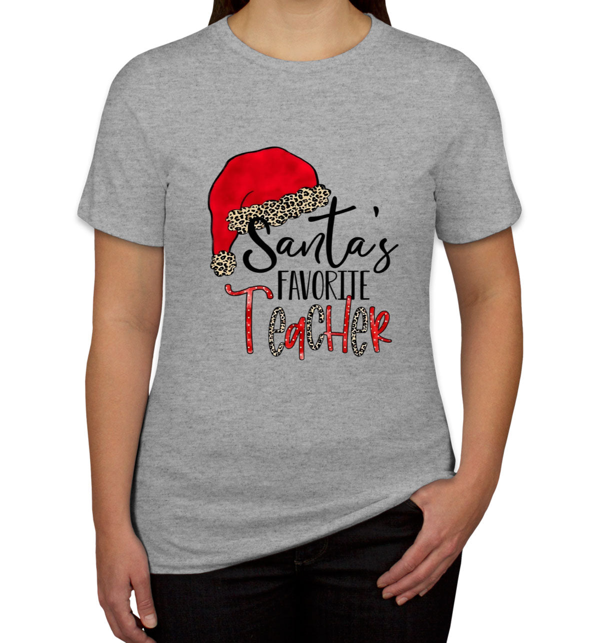 Santa's Favorite Teacher Women's T-shirt